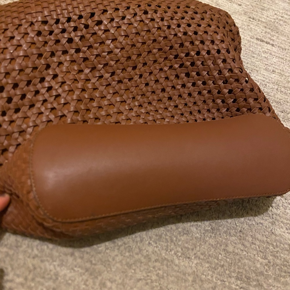 Woven brown leather Tote Bag - Picture 4 of 7